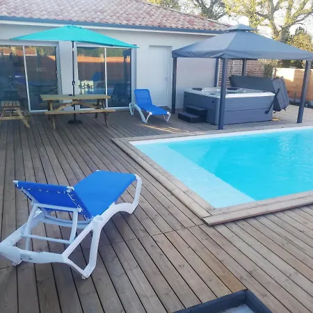 Magnifique Villa Sur Le Bassin D'Arcachon - Jacuzzi+Piscine - 8A10Pers Biganos Buitenkant foto
